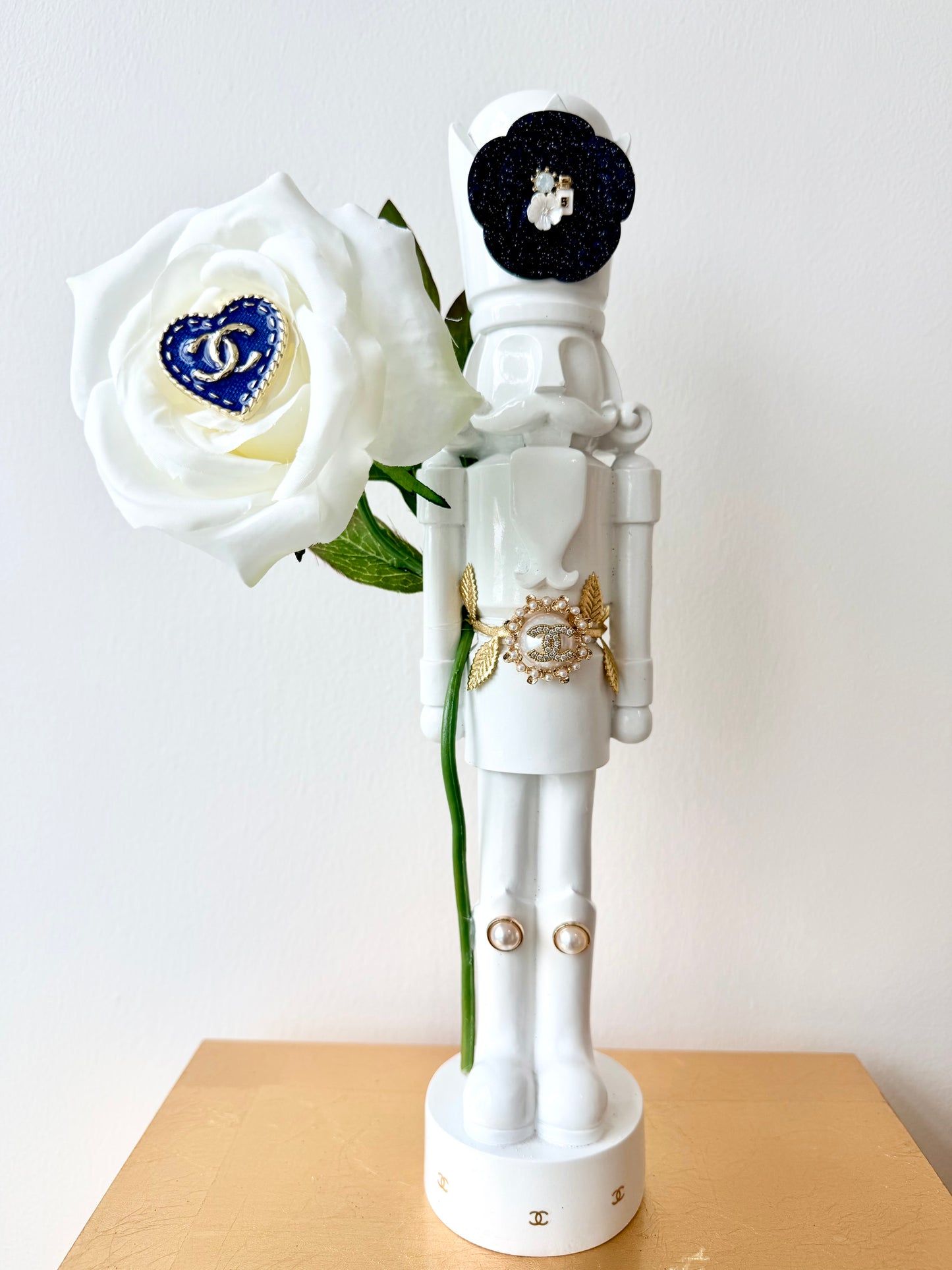 The Floral Blue - Small Nutcracker