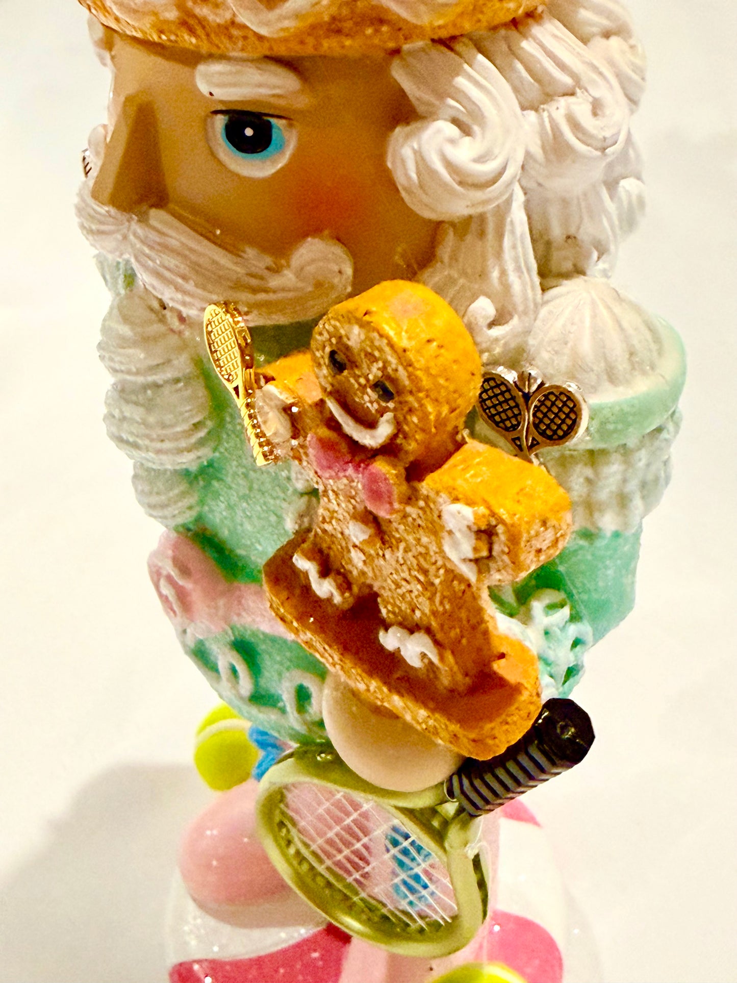 The Tennis Cupcake Santa - Small Nutcracker
