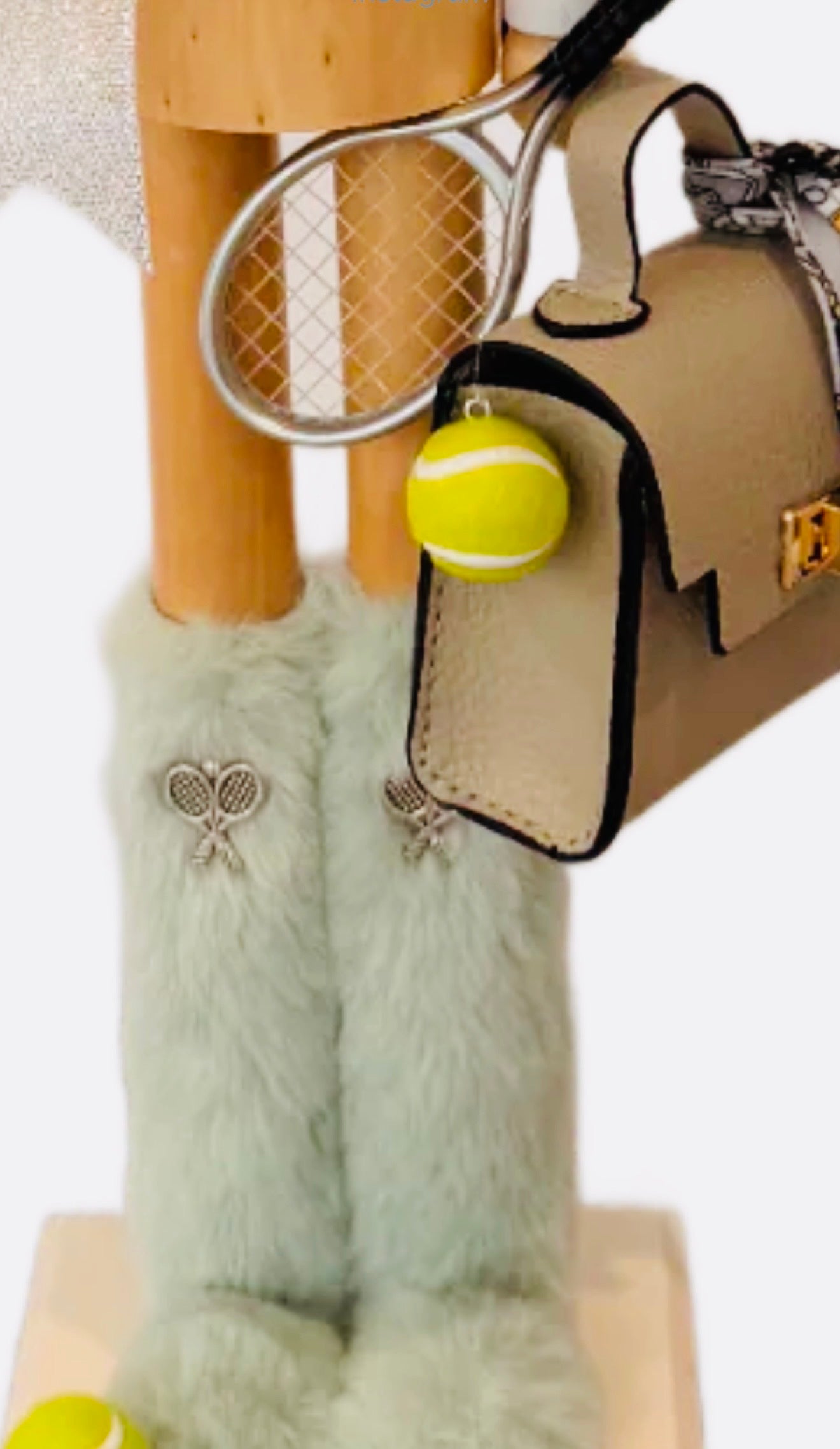 The Tennis Fashionista Woodsman II- Small Nutcracker
