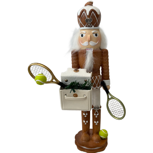 The Gingerbread Tennis Player - Small Nutcracker