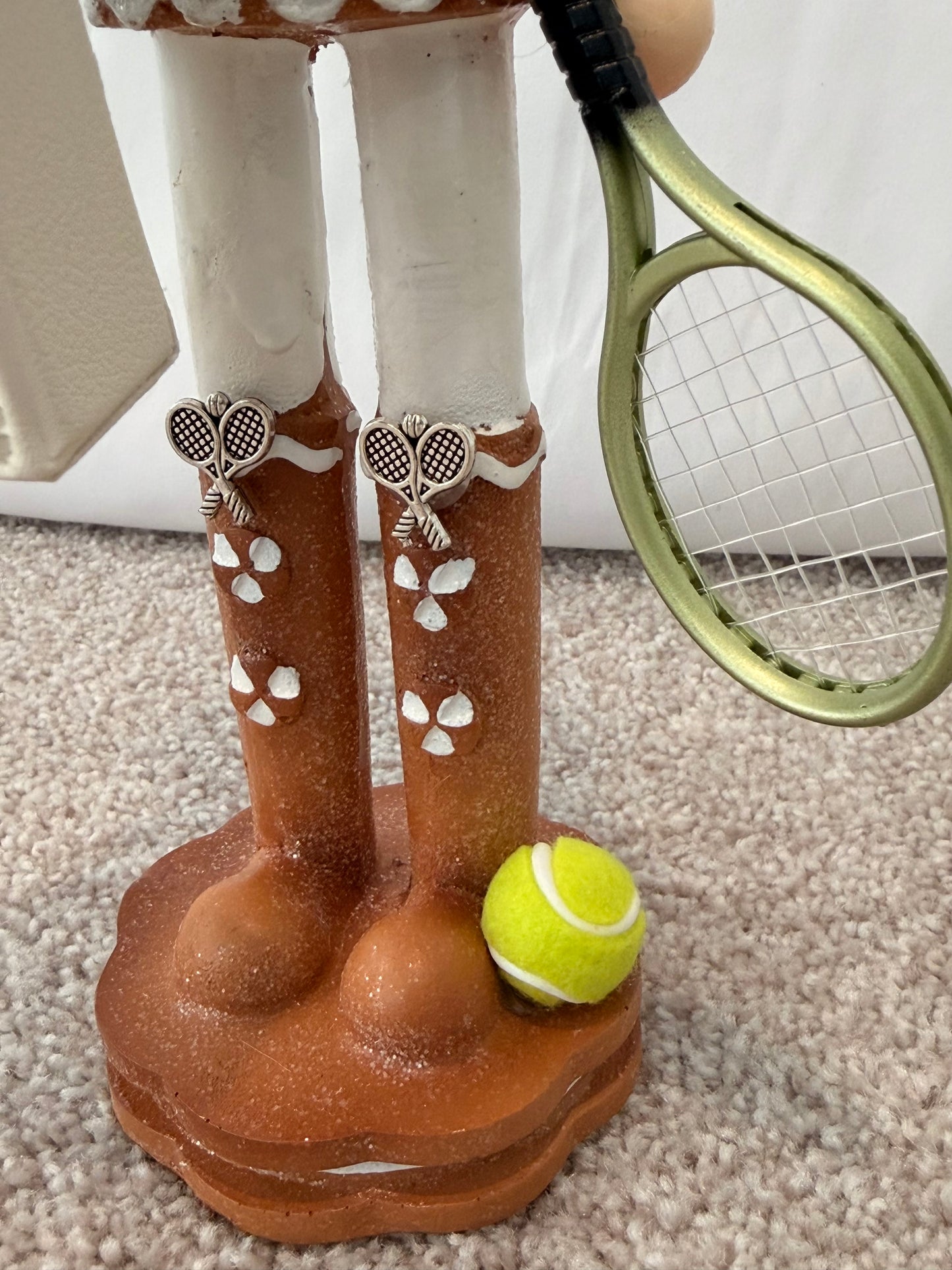 The Gingerbread Tennis Player - Small Nutcracker