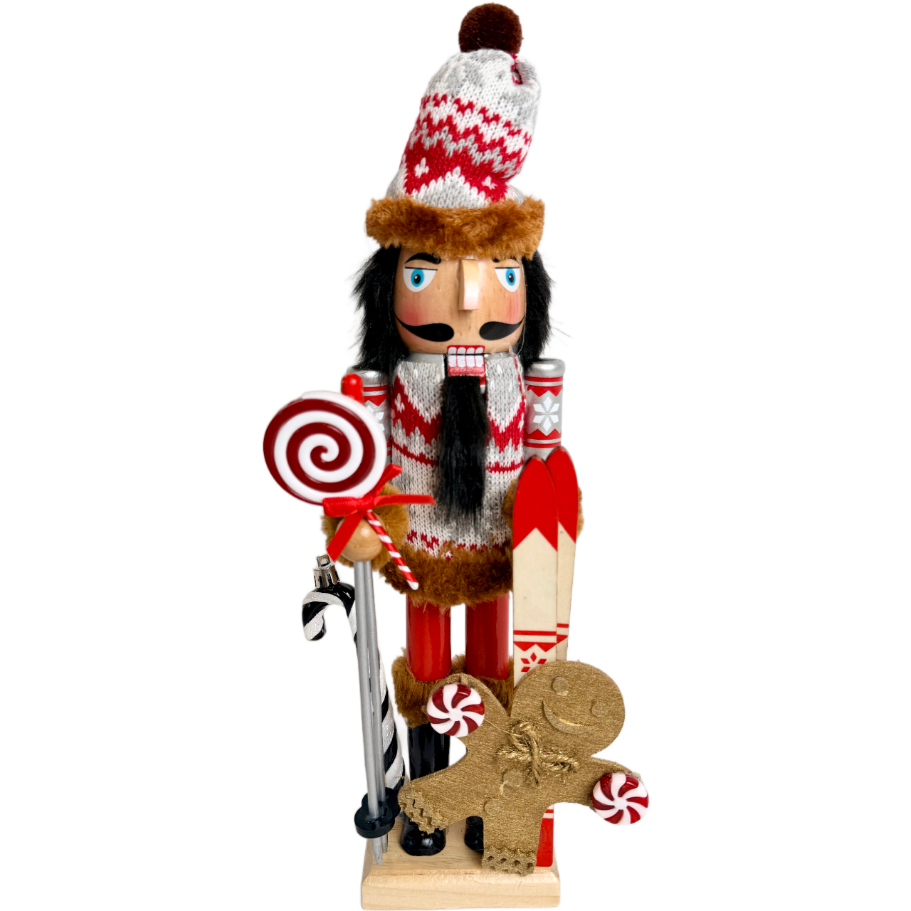 The Peppermint Skier - Small Nutcracker
