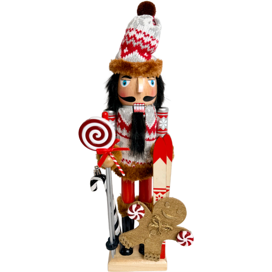 The Peppermint Skier - Small Nutcracker
