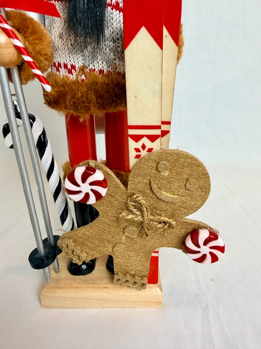 The Peppermint Skier - Small Nutcracker