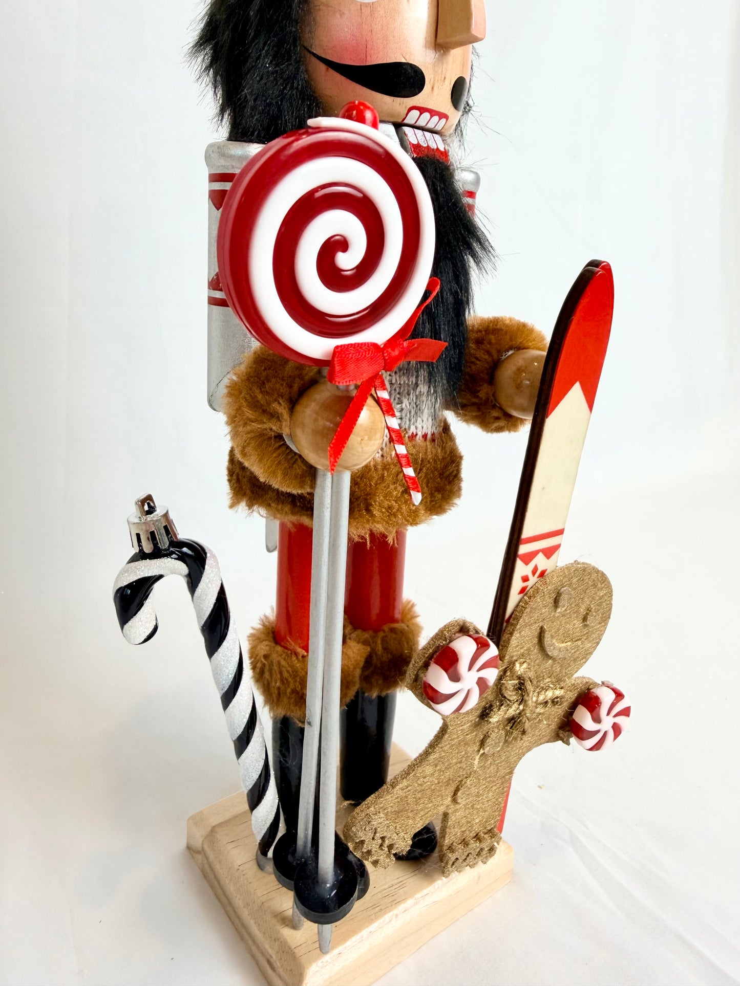 The Peppermint Skier - Small Nutcracker