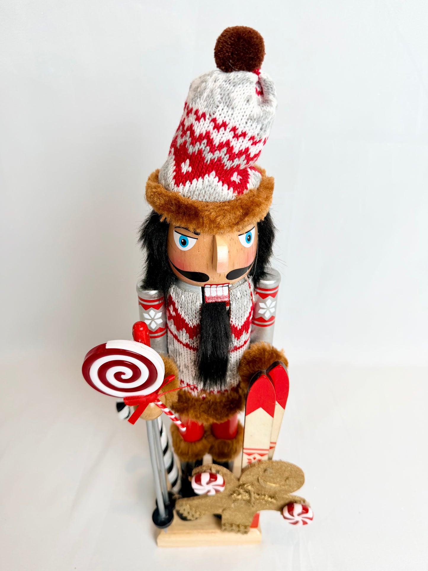 The Peppermint Skier - Small Nutcracker