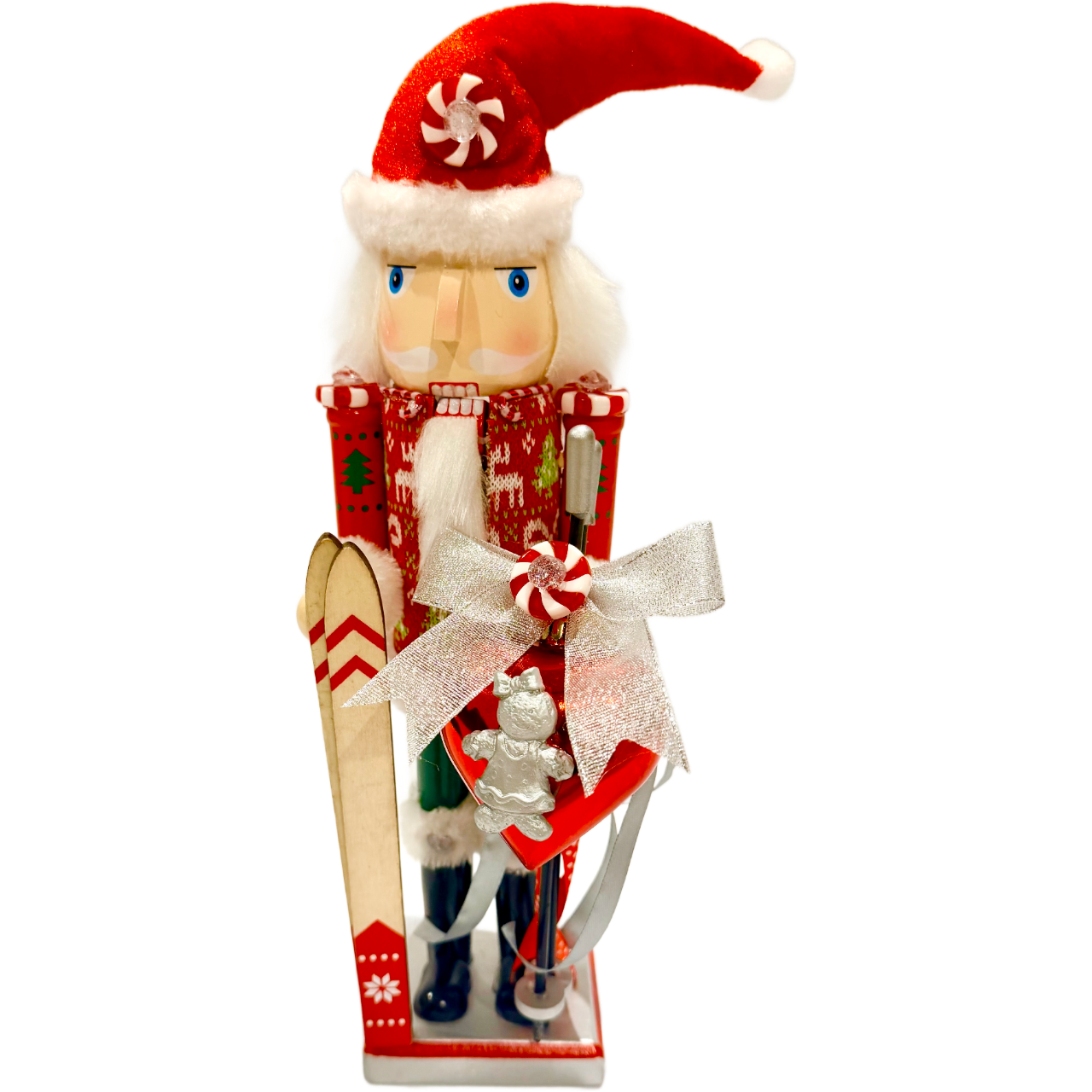 The Skiing Santa - Small Nutcracker