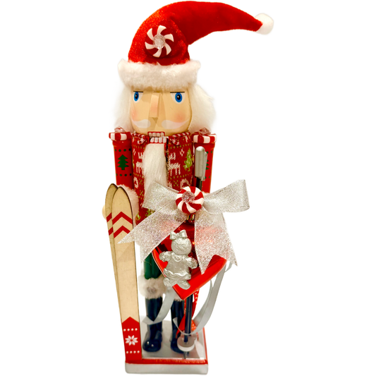 The Skiing Santa - Small Nutcracker