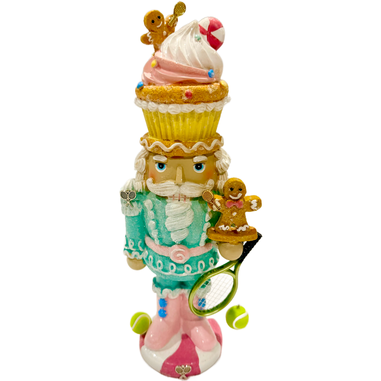 The Tennis Cupcake Santa - Small Nutcracker