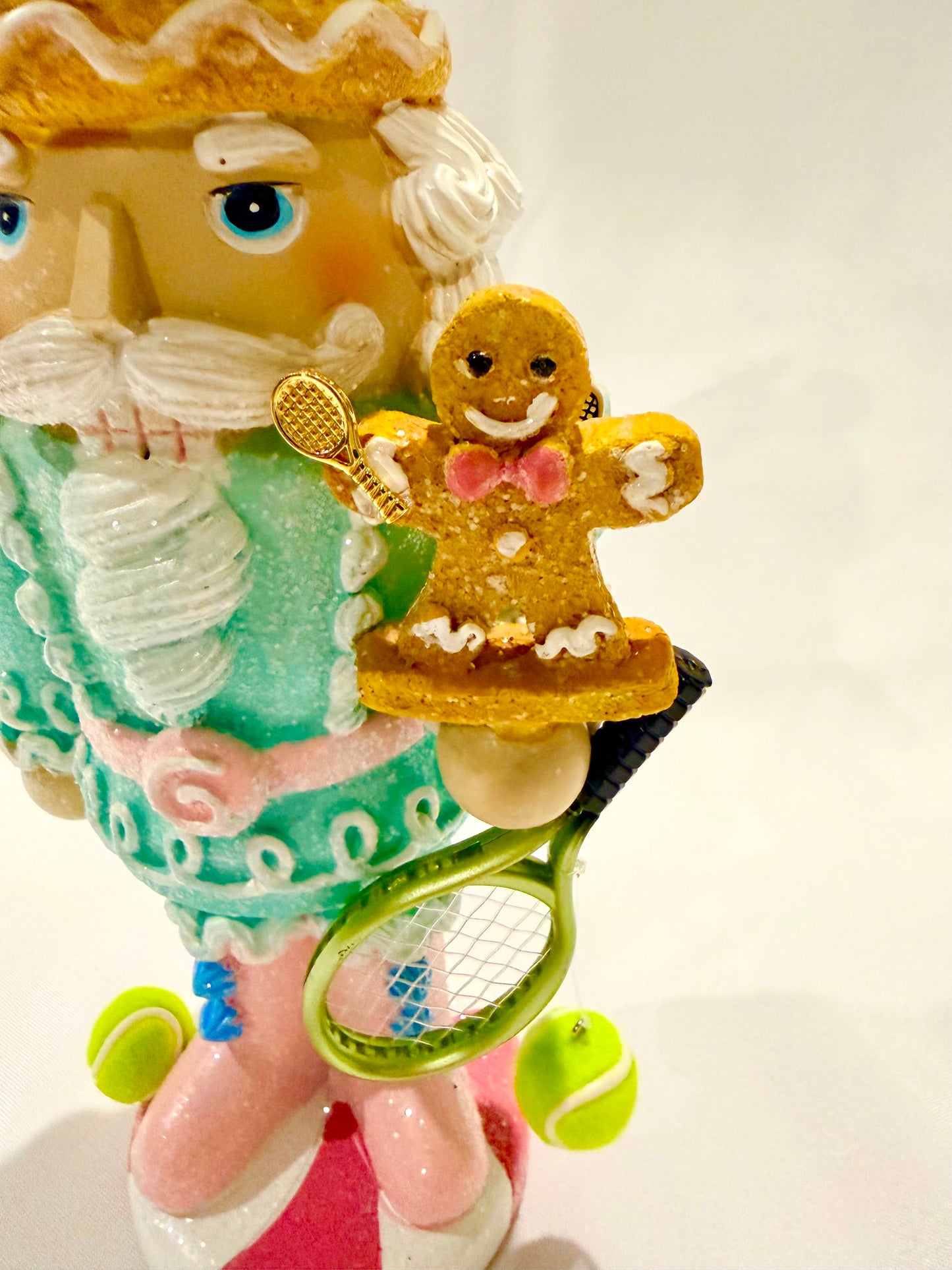 The Tennis Cupcake Santa - Small Nutcracker