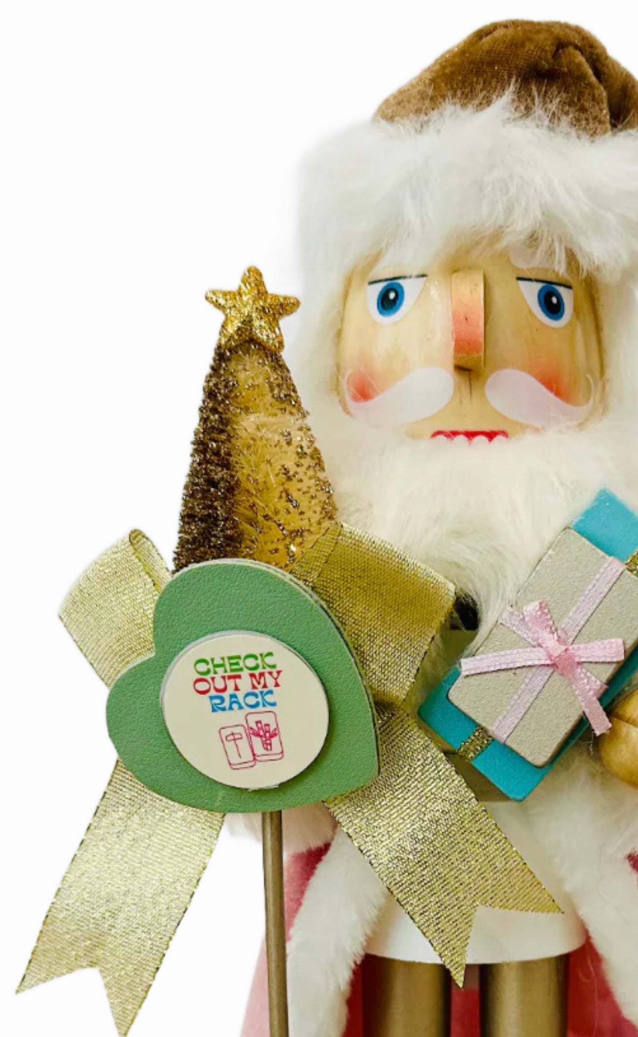 The Santa Mahj Mint II - Small Nutcracker
