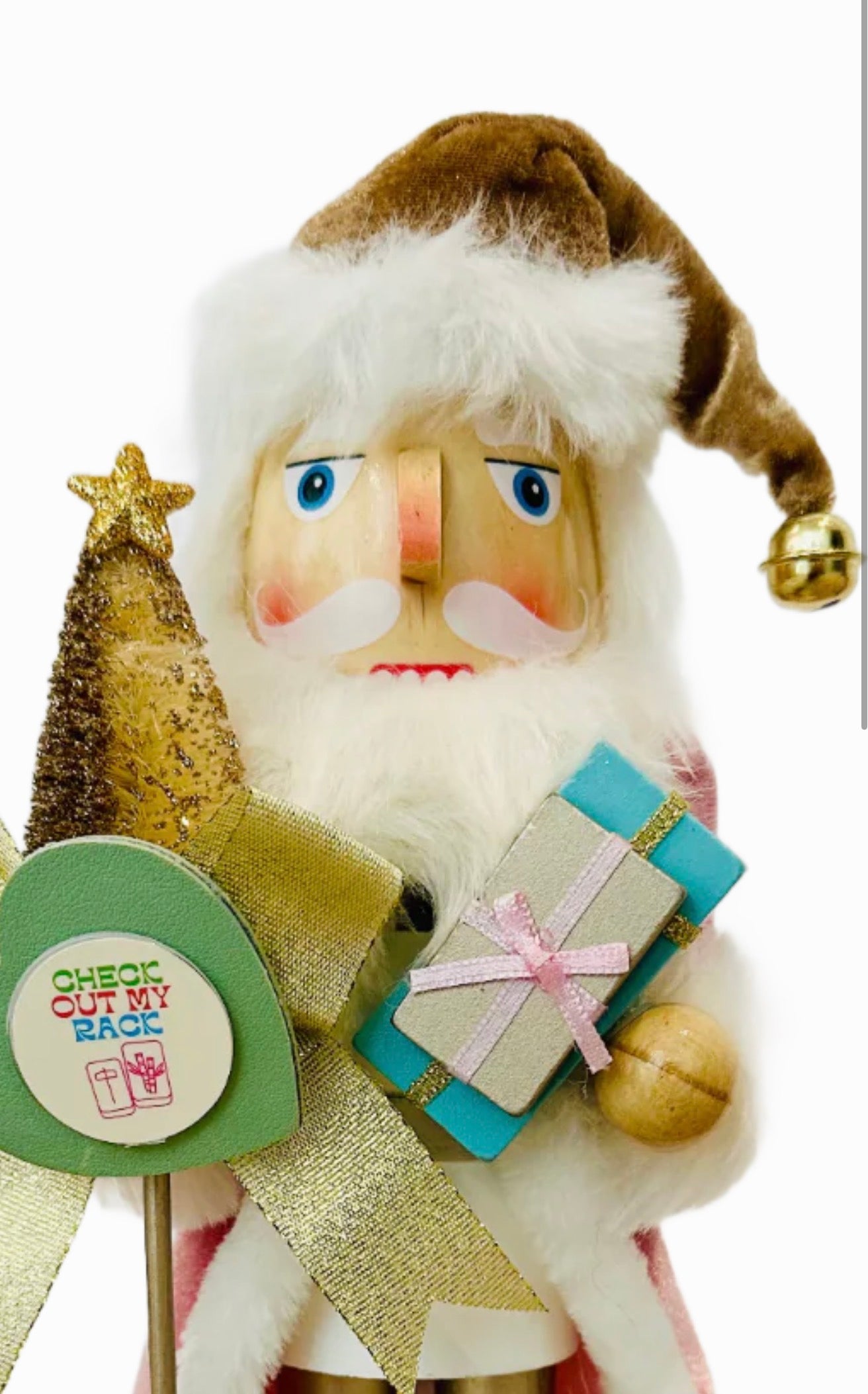 The Santa Mahj Mint II - Small Nutcracker