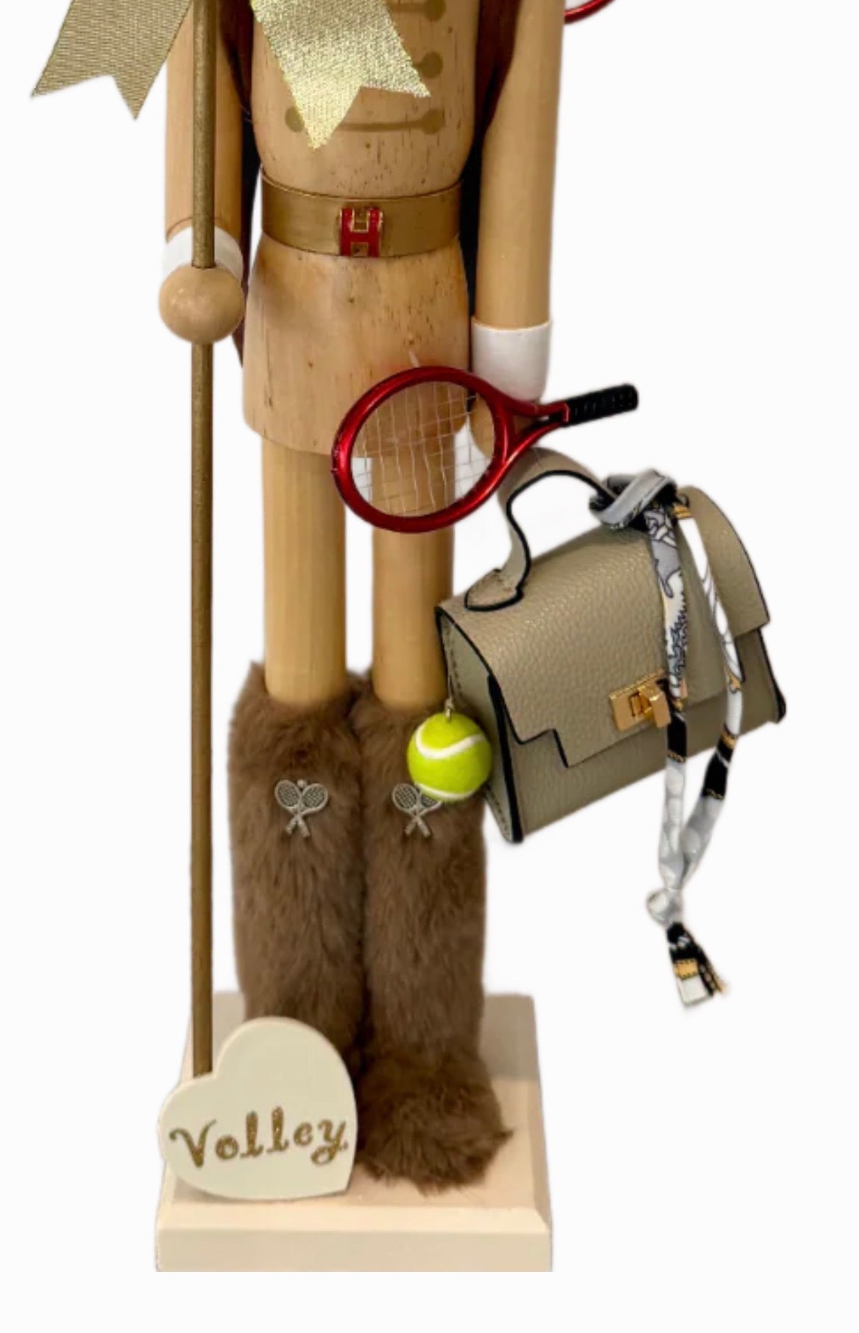 The Tennis Fashionista Woodsman - Small Nutcracker