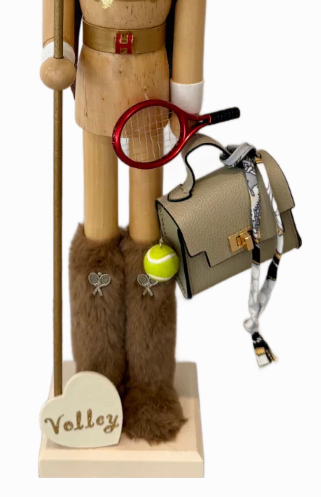 The Tennis Fashionista Woodsman - Small Nutcracker