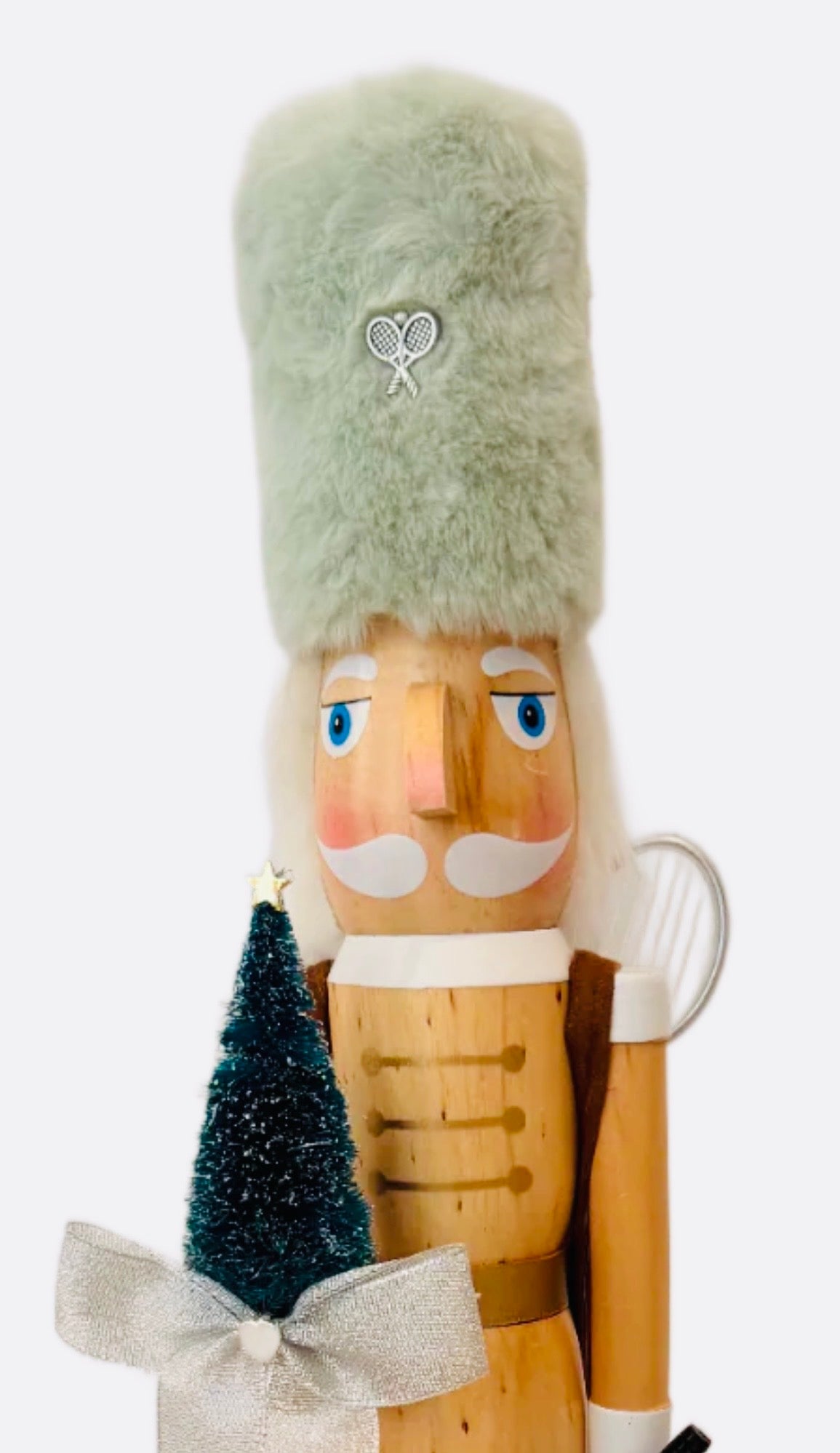 The Tennis Fashionista Woodsman II- Small Nutcracker
