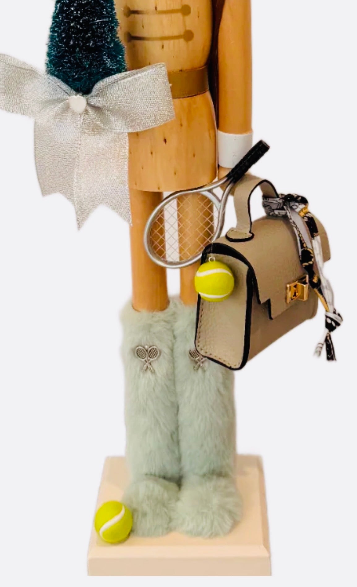 The Tennis Fashionista Woodsman II- Small Nutcracker