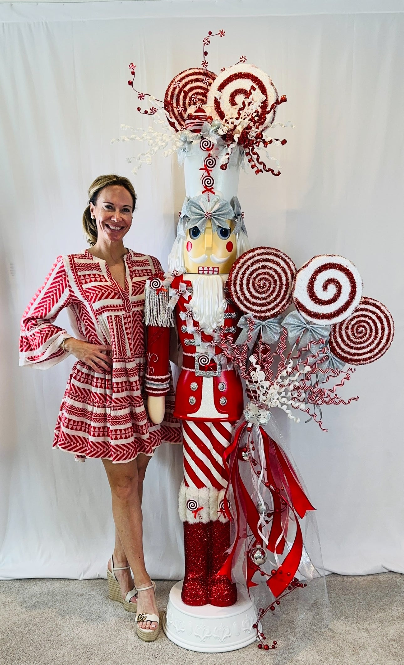 The Peppermint Swirl - Life-Size Nutcracker