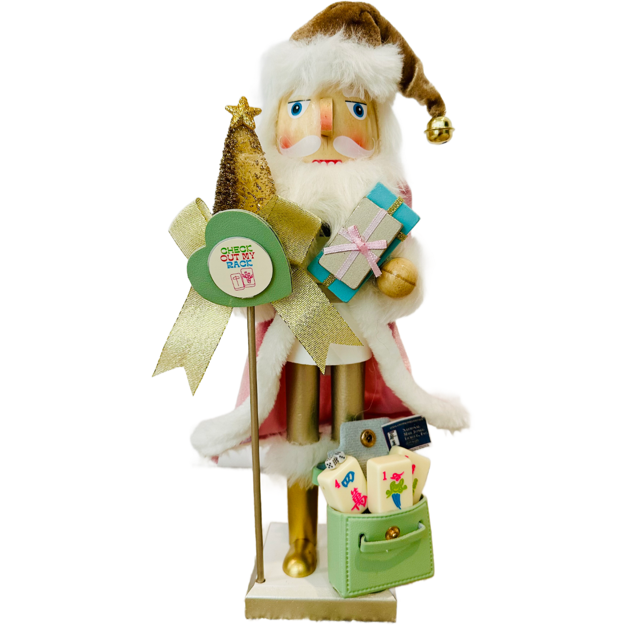 The Santa Mahj Mint II - Small Nutcracker