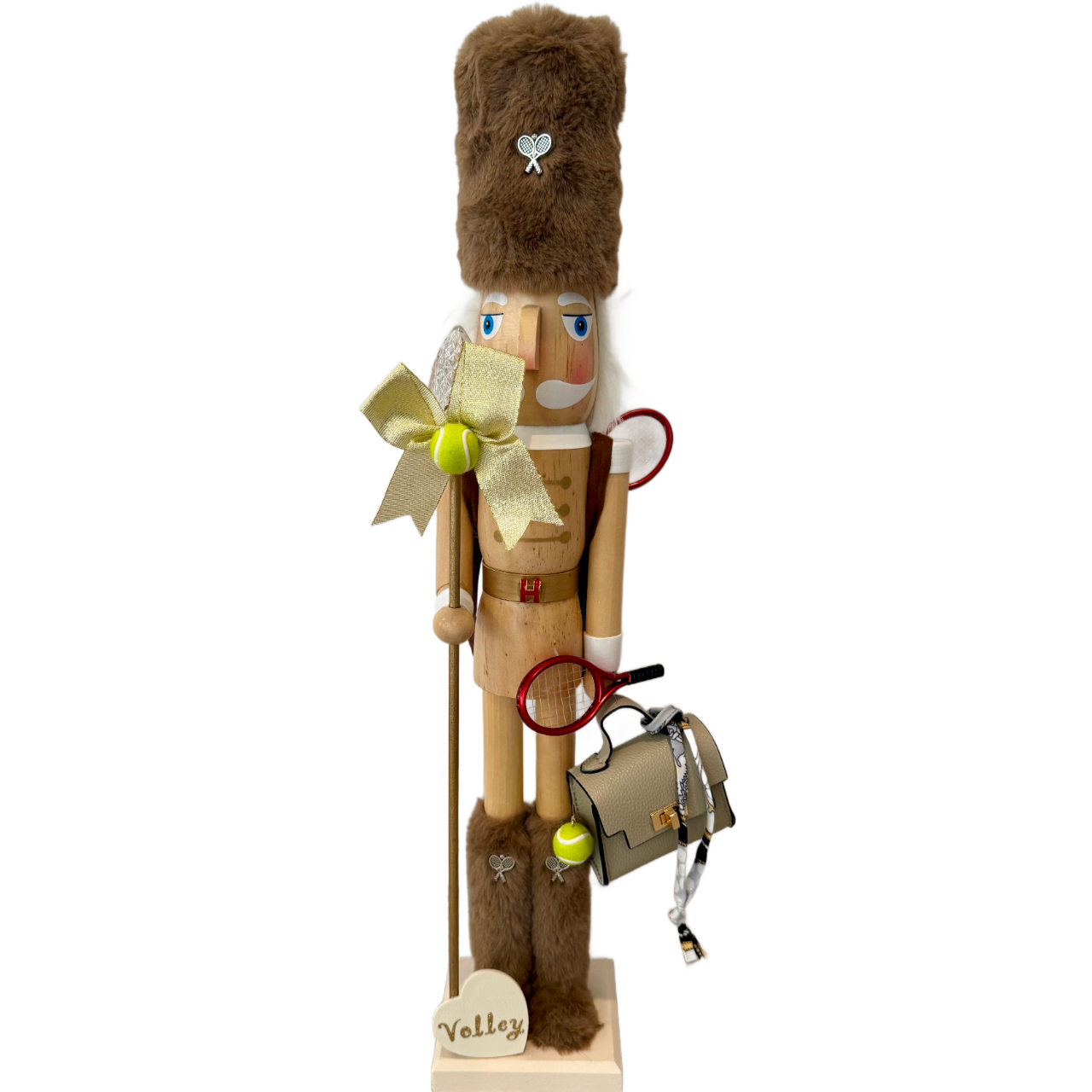 The Tennis Fashionista Woodsman - Small Nutcracker
