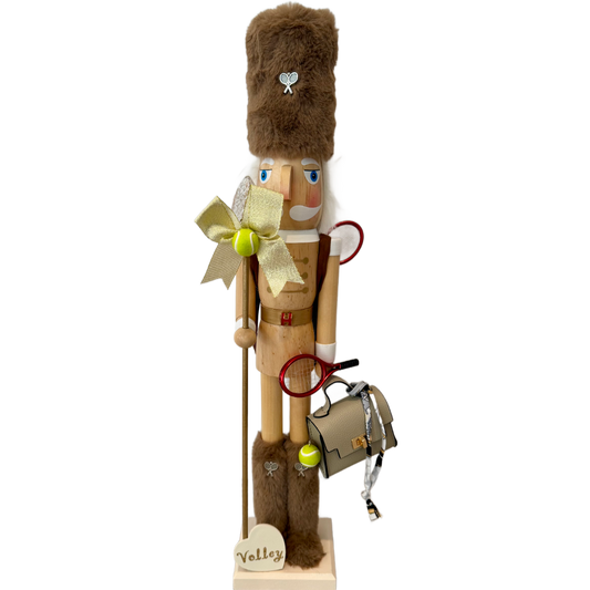 The Tennis Fashionista Woodsman - Small Nutcracker