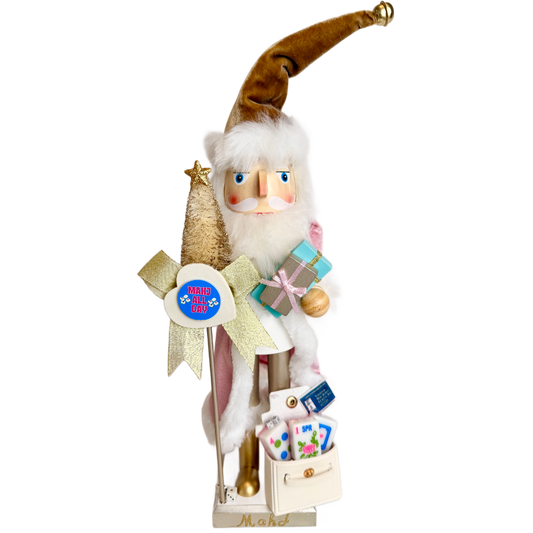 The Santa Mahj White Mahj All Day - Small Nutcracker