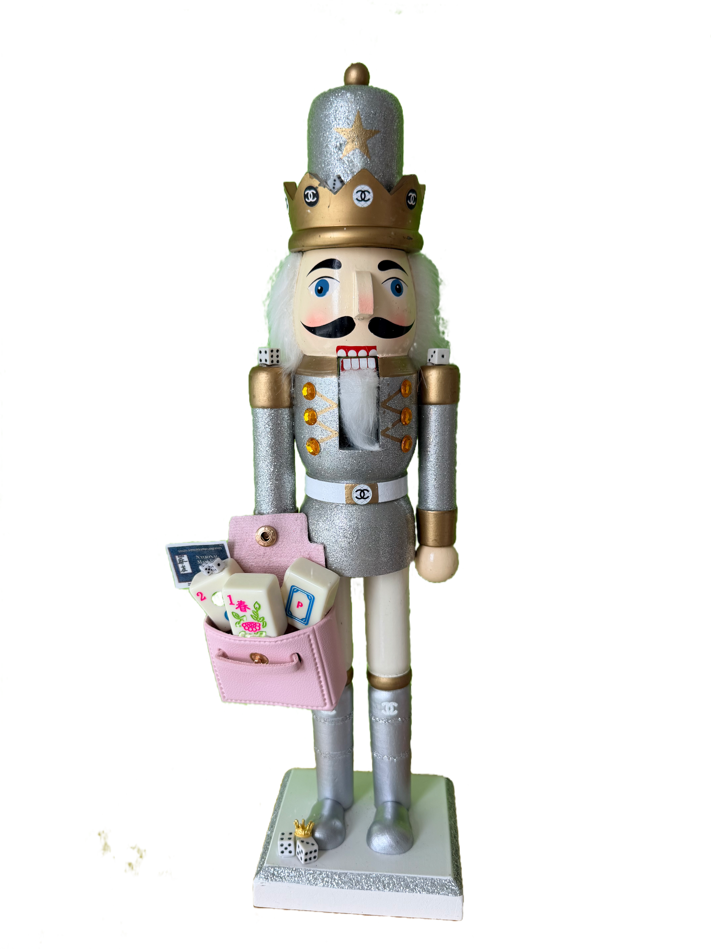 The Mahjong Knight Silver – Small Nutcracker