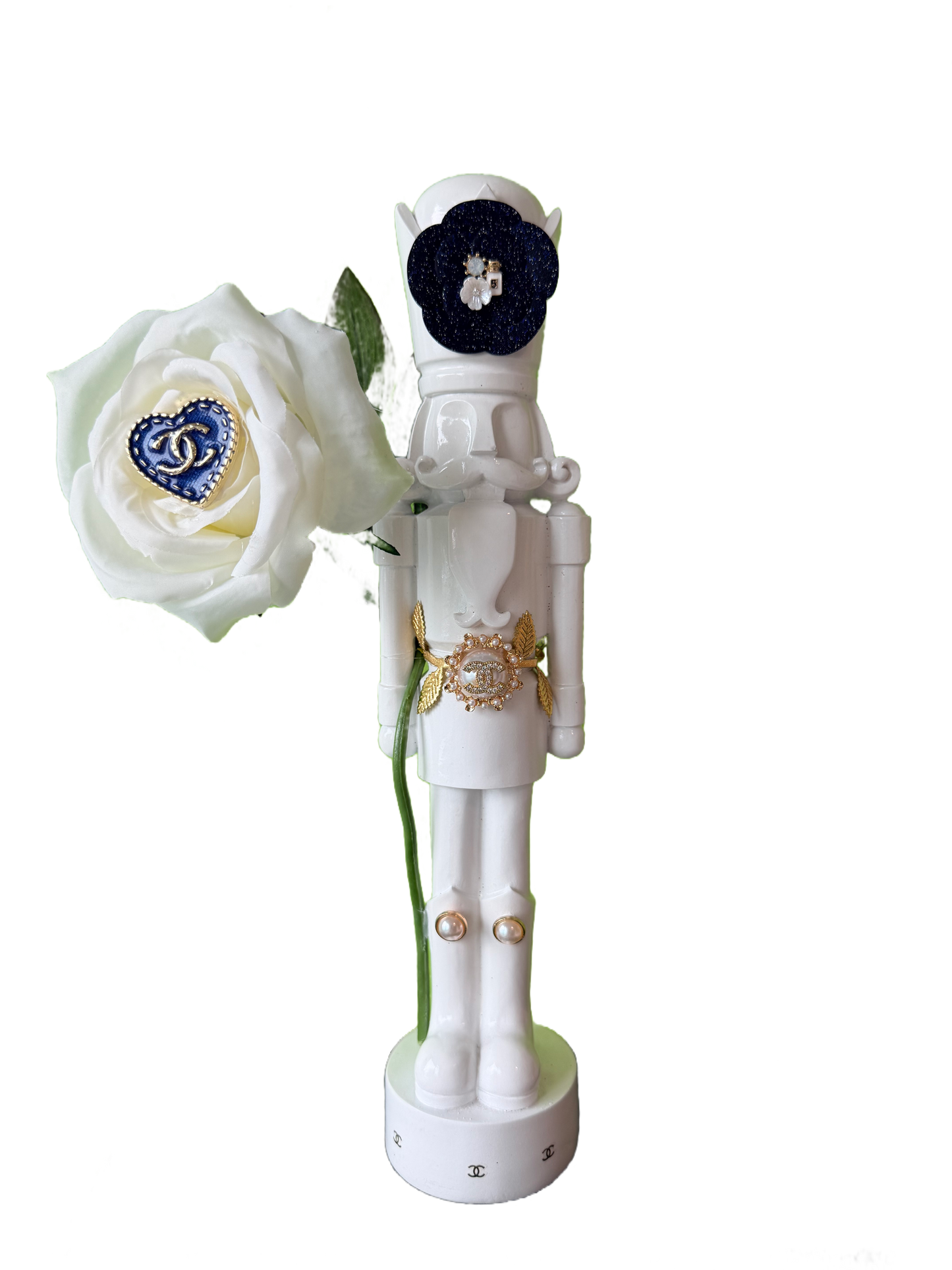 The Floral Blue - Small Nutcracker