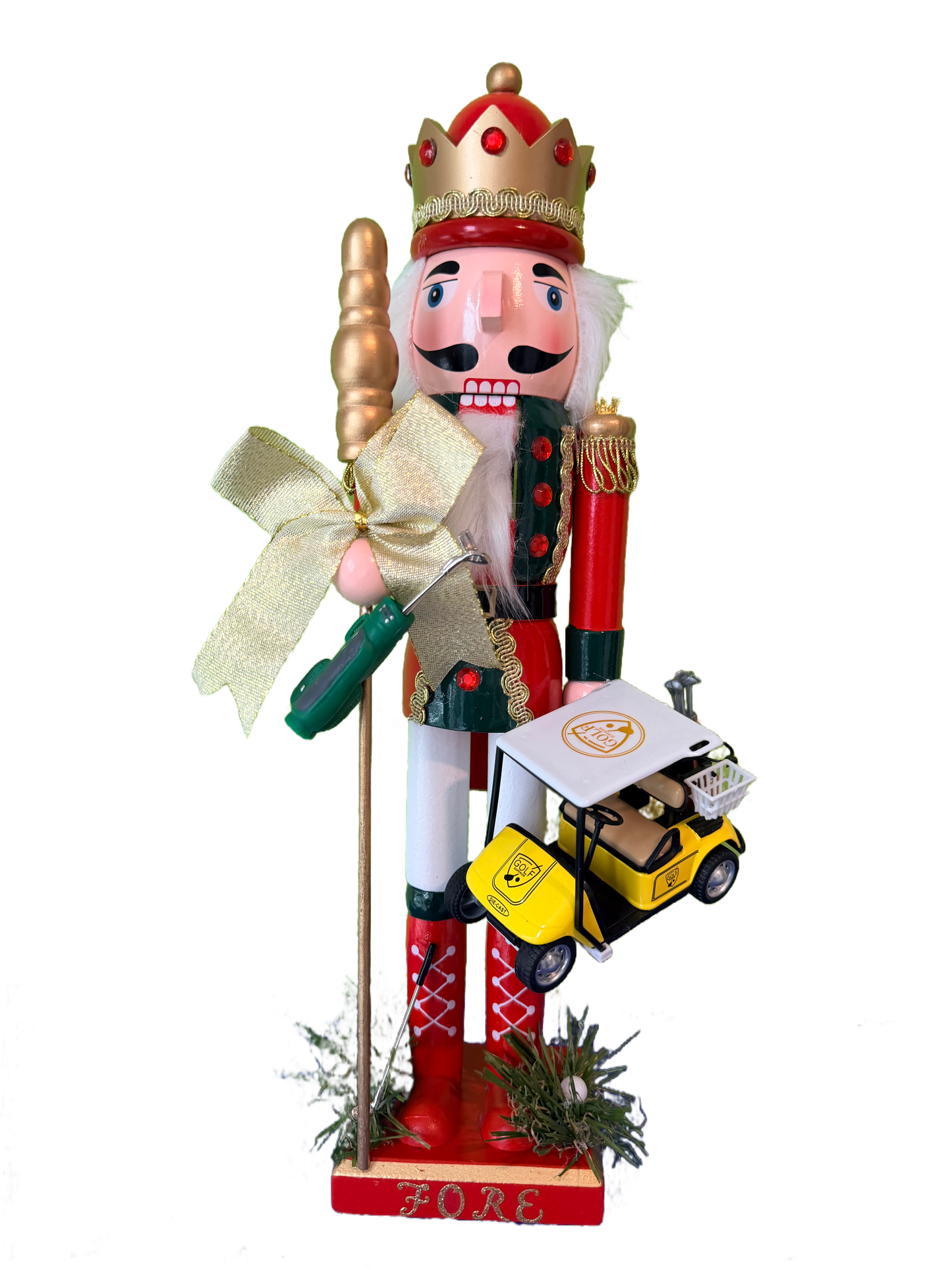 The Scottish Golfer Yellow - Small Nutcracker
