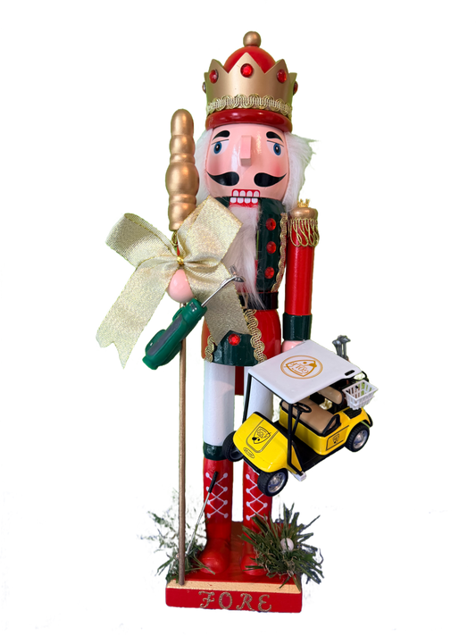 The Scottish Golfer Yellow - Small Nutcracker
